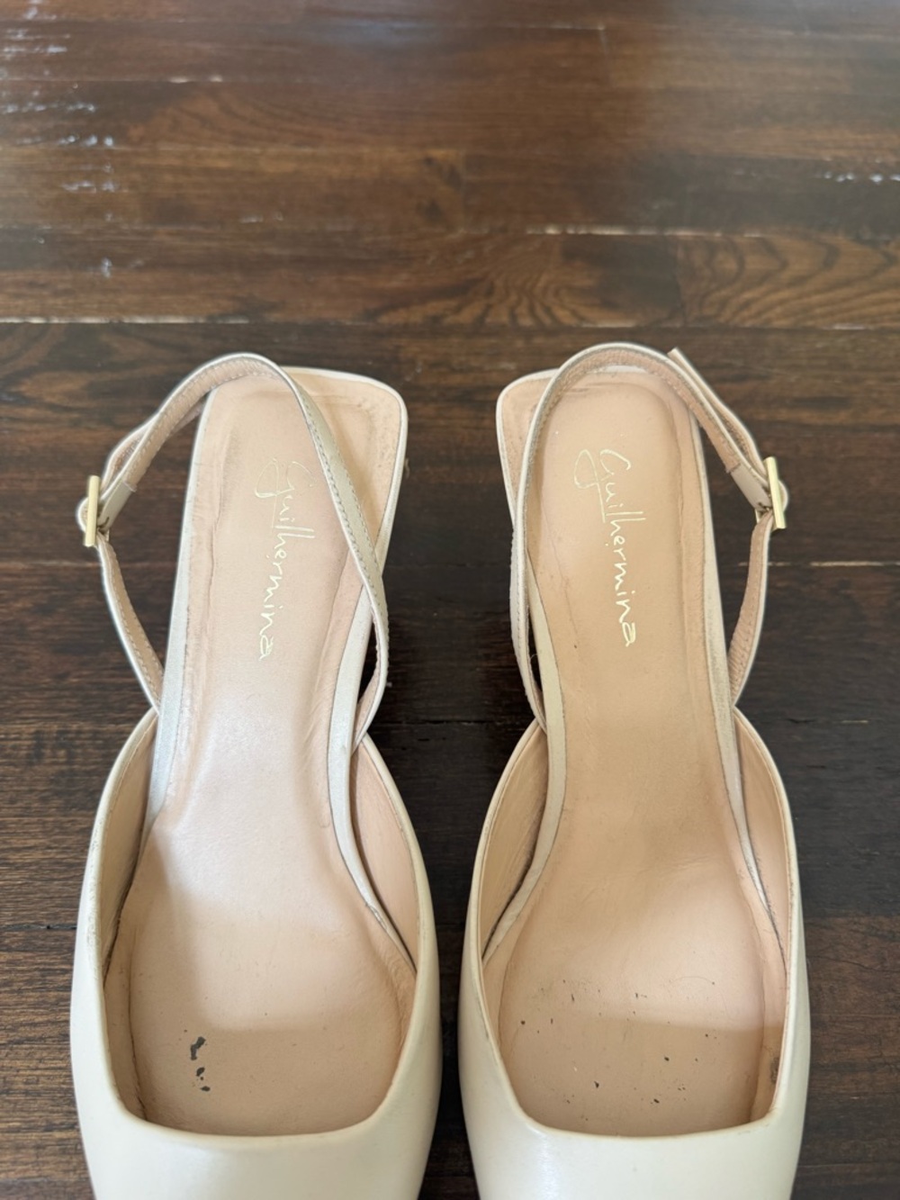Guilhermina neutral slingback kitten heel - Picture 5 of 6